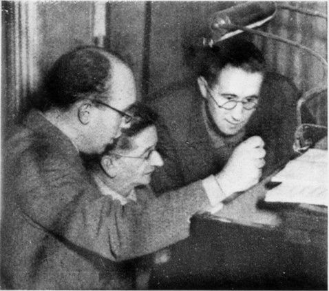 Kurt Weill, Alexander Zemlinsky et Bertolt Brecht travaillant à Grandeur et décadence de la ville de Mahagonny